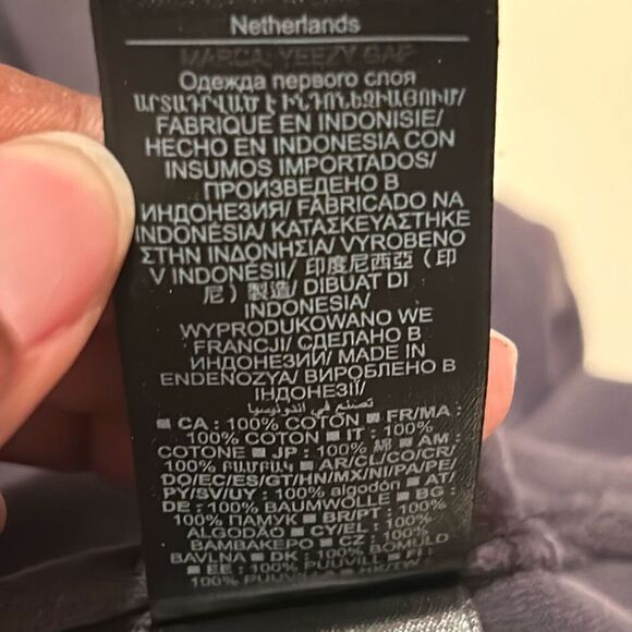 YZY Gap Balenciaga Collab Tee Shirt Black Oversized Men's Size Large Yeezy New - Picture 8 of 11